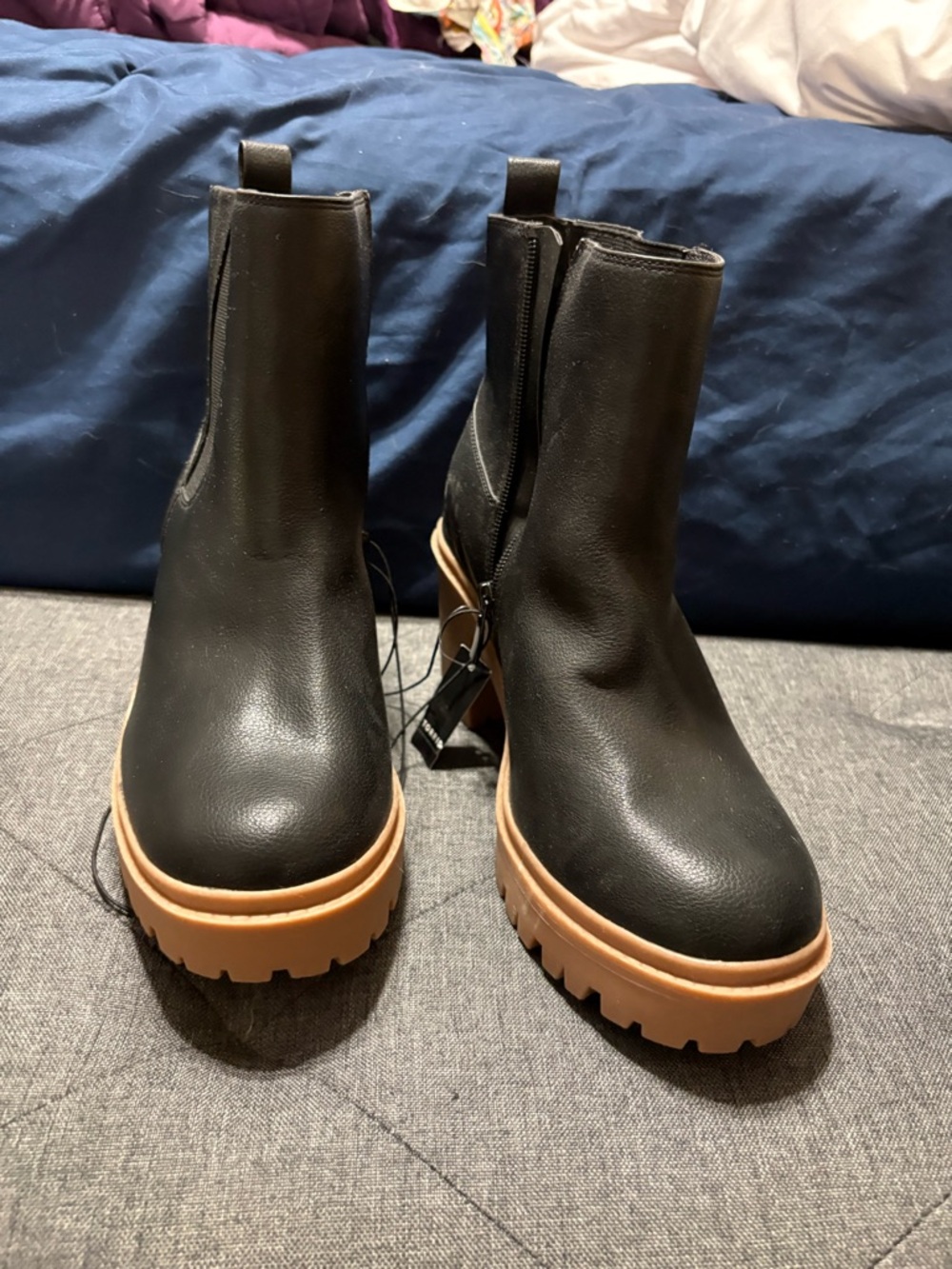 Torrid Black & Tan Booties NWT
